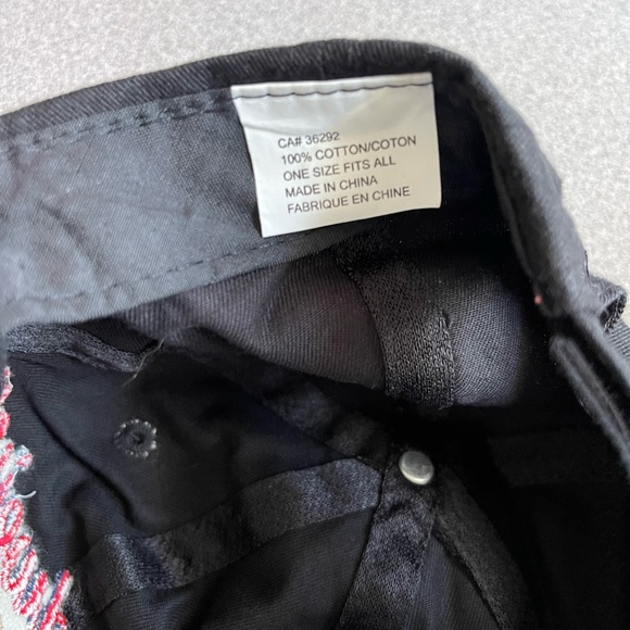 Budweiser Racing Set Of 2 Black & Red Baseball Hats - Picture 4 of 5